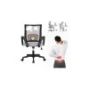 Fotel biurowy obrotowy ergonomiczny mikrosiatka Kolor obicia odcienie szarosci