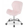 Krzeslo OBROTOWE fotel biurowy DORM Kolor obicia rozowy
