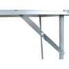 Skladací kempingový stôl sivý S5630 zaistenie po rozložení