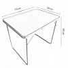 Skladací kempingový stôl 50 x 70 x 60 cm biely rozmery