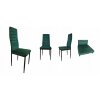 Krzeslo tapicerowane salon jadalnia Velvet ZIELONE Szerokosc siedziska 40 cm