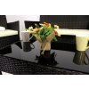 Záhradný ratanový nábytok four krémové vankúše hnedý elegantný a pohodlný