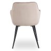 Jedálenská stolička béžová velúr Modesto