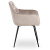 Jedálenská stolička béžová velúr Modesto