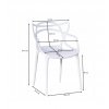 biela plastová stolička rozmer stoličky