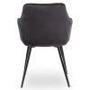 Jedálenská stolička čierna velúr Modesto