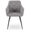 Jedálenská stolička šedá látka Modesto