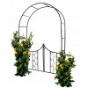 Záhradná pergola s bránkou 138x40x240 cm pre popínavé kvety, ruže a iné rastliny