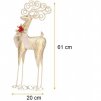 LUXUSNÁ VIANOČNÁ FIGÚRKA - ZLATÝ JELEŇ 61CM KSN119