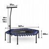 FITNESS TRAMPOLÍNA S ÚCHYTOM - TMAVO MODRÁ NS-102