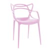 Ružová plastová stolička