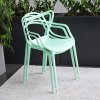 zelená plastová  stolička