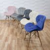 farebné stoličky s drevenými nohami škandinávsky štýl