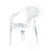 Záhradná plastová stolička biela