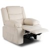 Polohovacie kreslo béžové menčester Arturo