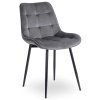 Jedálenská stolička šedý velúr Chris