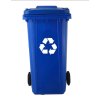 ukážka modrého koša na triedenie odpadu