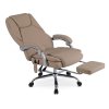Kancelárske kreslo polohovateľné béžové ekokoža Giorgio  + masážna funkcia zadarmo