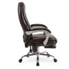 Kancelárska stolička polohovateľná hnedá ekokoža Giorgio  + masážna funkcia zadarmo