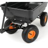 Záhradný vyklápací vozík čierny WO01