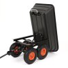 Záhradný vyklápací vozík čierny WO01