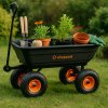 Záhradný vyklápací vozík čierny WO01