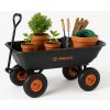 Záhradný vyklápací vozík čierny WO01