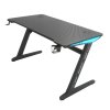 Herný stôl s RGB osvetlením čierny 140 cm BG04