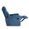 Masážne kreslo modré menčester Sebastián