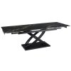 Rozkladací stôl Ibiza 160 - 240 cm čierny mramor