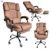 Kancelárske kreslo hnedé eko koža Master  + masážna funkcia zadarmo