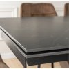 Rozkladací stôl Rex 180 - 240 cm orech čierny mramor
