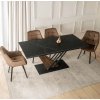 Rozkladací stôl Rex 180 - 240 cm orech čierny mramor