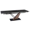 Rozkladací stôl Rex 180 - 240 cm orech čierny mramor