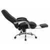 Kancelárska stolička pohovateľná čierna eko koža Giorgio  + masážna funkcia zadarmo