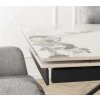 Rozkladací stôl Rex 180 - 240 cm dub biely mramor