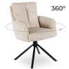 Otočná stolička béžová manšester June