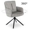 Otočná stolička šedá maenčester June