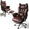Otočná kancelárska stolička hnedá Relax pro