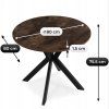 Okrúhly stôl 90 cm čierny Lauren