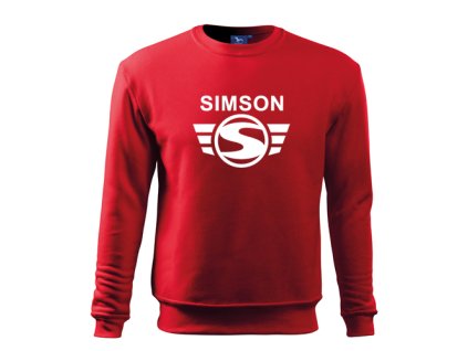 červená mikina simson