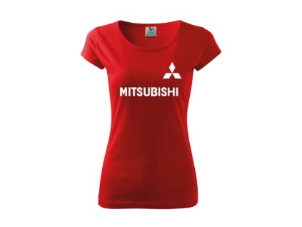 dámske tričko mitsubishi červené 2
