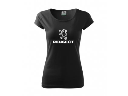 dámske tričko peugeot čierne