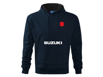 mikina s kapucňou suzuki tmavomodrá