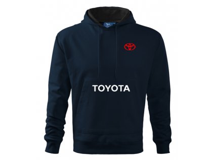 mikina s kapucňou toyota tmavomodrá