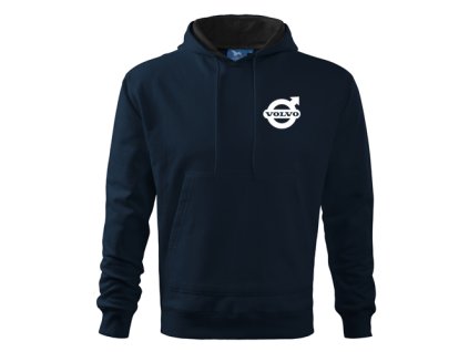 mikina s kapucňou volvo tmavomodrá