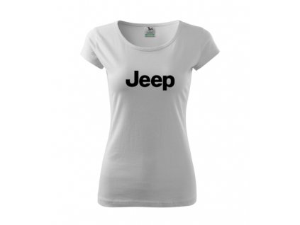 dámske tričko jeep biele