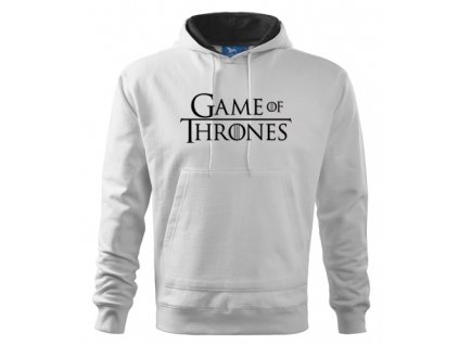 mikina s kapucnou game biela