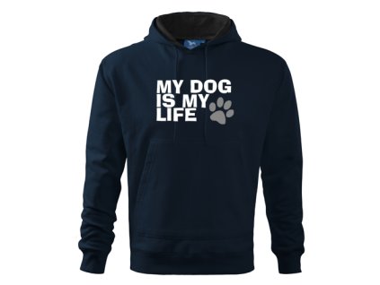 mikina s kap tmavomodra my dog