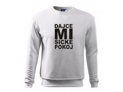 mikina biela pokoj